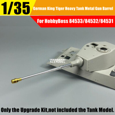 1/35 German Tiger King Tank Metal Gun Barrel Upgrade for Hobby Boss 84533/32/31