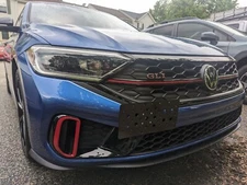 Front Bumper Tow Hook License Plate Mount Bracket For VW Jetta Sedan 2022-2025