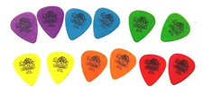 Dunlop Guitar Picks 12 Picks Tortex Variety Pack 2 of each Tortex Thickness