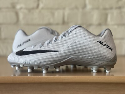 Nike Alpha Pro 2 TD Football Cleats Size 11 White Silver 719930-101 Nike Alpha Pro 2 TD Football Cleats 719930-101 White Silver  main image 4
