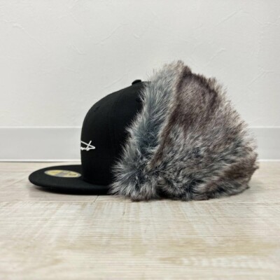Yohji Yamamoto x New Era 5950 DE YY LOGO Dog Ear Fur Logo