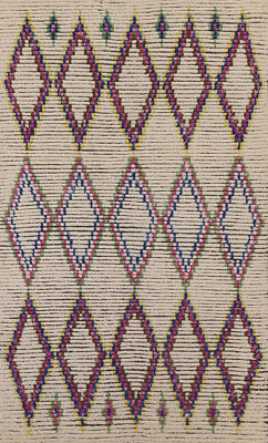Handwoven Luxury Hand-Knotted Moroccan Indian Area Rugs for Bedroom 5x8 ft