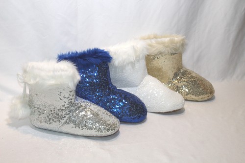 soft cozy co bling shiney sequin bootie 