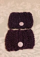Handmade Boot Covers / Warmers OS Purple