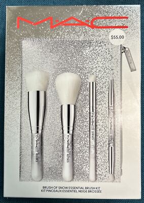 MAC Cosmetics BRUSH OF SNOW ESSENTIAL BRUSH KIT New | eBay