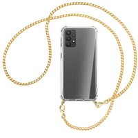 Handykette FüR Samsung Galaxy A32 4G (A325, 6.4'') Goldfarbene Kette (G) HüLle