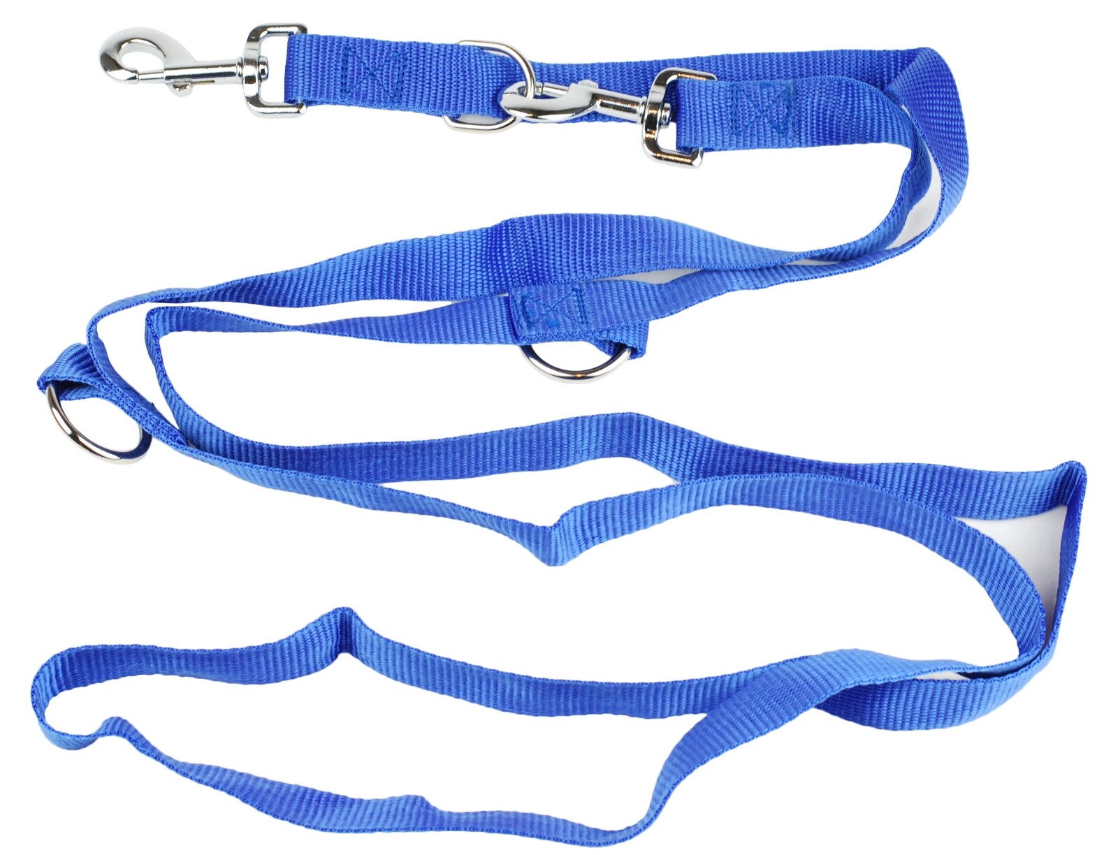 Hundeleine Doppelleine mehrfach verstellbar mit stabilen Karabinerhaken