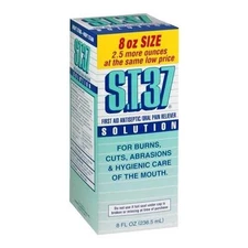S.T.37 First Aid Antiseptic Oral Pain Reliever Solution 8oz Each
