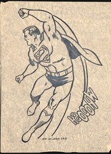 Vintage 1976 DC SUPERMAN T-Shirt TRANSFER UNUSED w INSTRUCTIONS