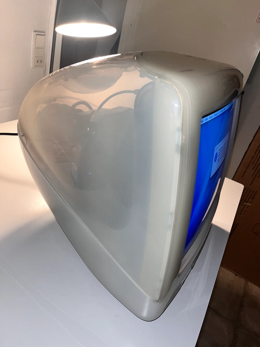 Apple iMac G3 Nieve (Blanco) Ranura de Carga - Funciona - 2001 - Raro Modelo Tardío