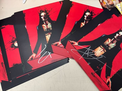 TX2 'End Of Us' (Spotify Fan First Signed) Red & Black Ripple LP