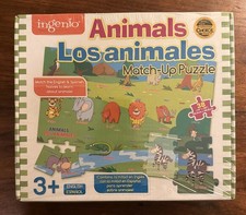 Ingenio English Spanish Animal Match-up Puzzle