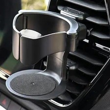 Car Cup Holder and Ashtray for Horizontal Blade Air Vents, Compatible with Cars