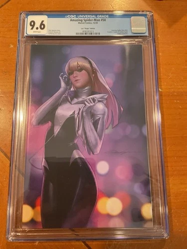 AMAZING SPIDER-MAN #50 JeeHyung Lee Virgin CGC 9.6 Frankie's Golden Apple 2020