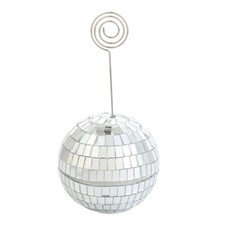 Mirror Ball Card Display And Picture Clip Perfect For Decorations Place Card