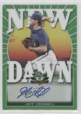 2020 Leaf Valiant New Dawn Green Prismatic 68/99 Jeff Criswell #ND-JC1 Auto 1u6