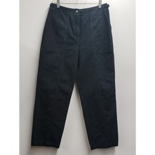 Ralph Lauren Classic High-Rise Black Straight-Leg Chino Pants Women's Size 10