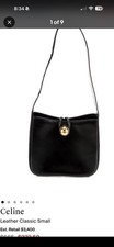 Celine Black Leather Classic Bag