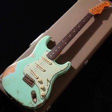 Fender 1962 Stratocaster Heavy Relic 2A Flame Maple Gold HW Surf Green