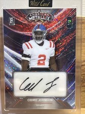 2023 Wild Card American Metallix Cedric Johnson Rookie Auto /3. rookie card picture