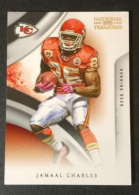 2009 National Treasures JAMAAL CHARLES #50 Silver Base/99 CHIEFS   UT Longhorns