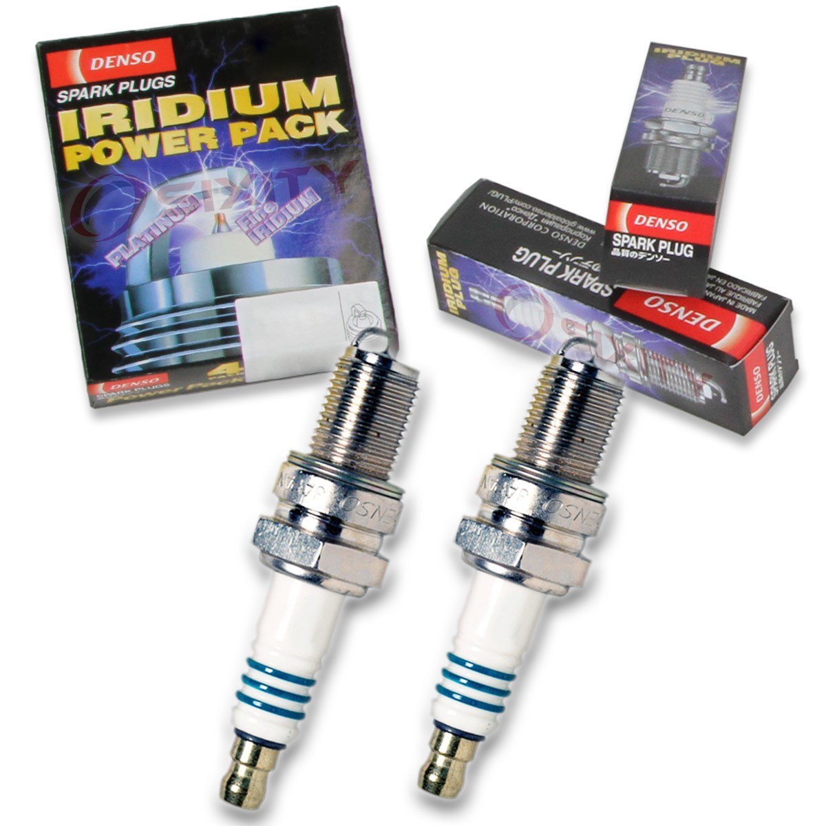 2 pc Denso Iridium Power Spark Plug for Yamaha XS400R Seca 1982-1983 Tune Up ym