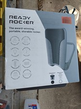 Ready Rocker Portable Baby Rocker Adjustable Rocking Chair Lumbar Support Gray
