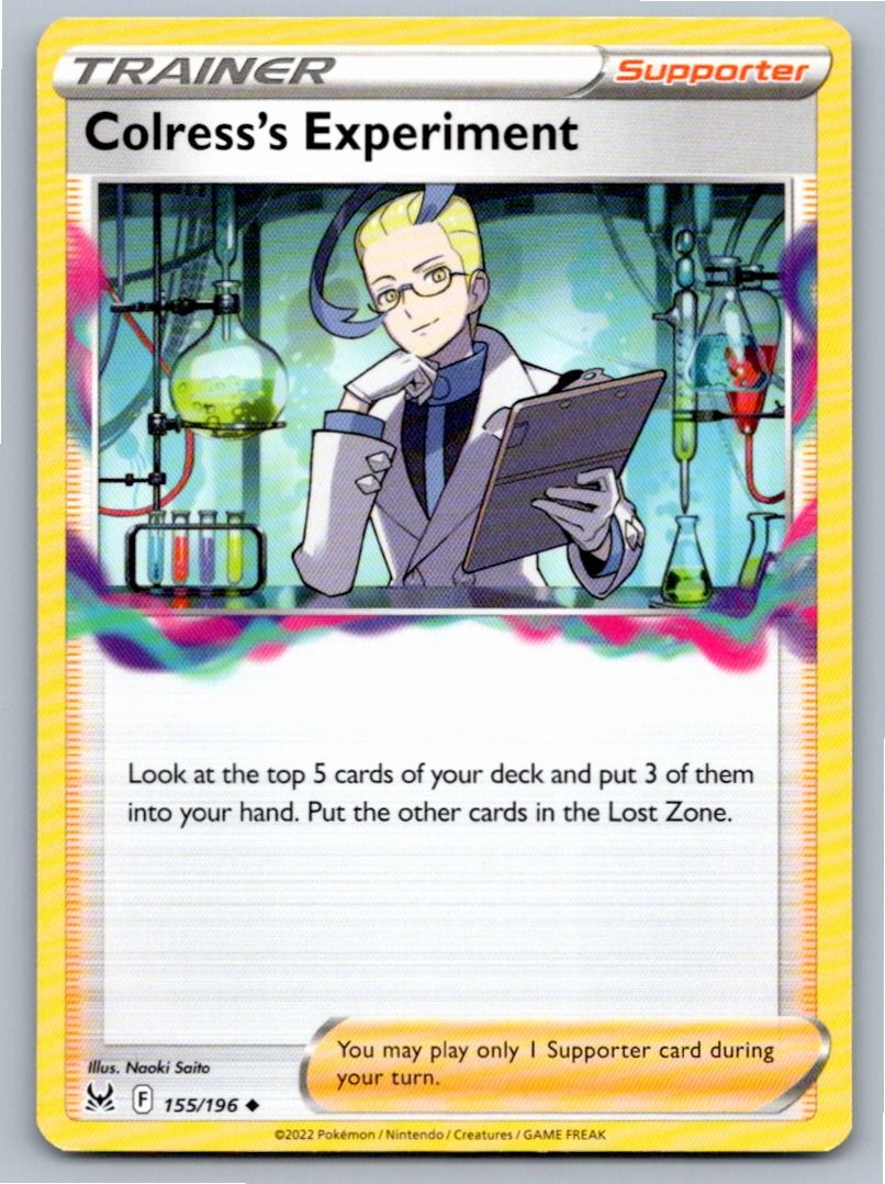 2022 POKEMON COLRESS'S EXPERIMENT LOST ORIGIN 155/196 UC NM A60918 FREE S&H