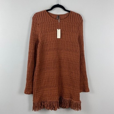 chinese dress ladies Light Coffee Cable Knit Long Sleeve Sweater Mini Dress