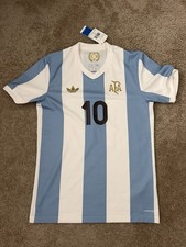 Messi Argentina Team Jersey 50th Anniversary Soccer Shirt Adidas Men Size S NWT