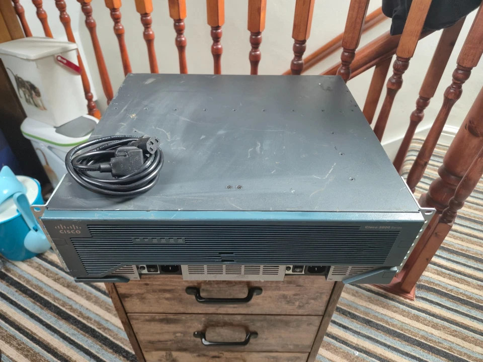 Cisco 3845 ISR Router Dual PSU VWIC2 PVDM2 Tested CCNP CCIE Lab Gear - Image 4 of 4