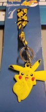 Pokemon Yellow Pikachu Lanyard Key Clip/ ID Holder