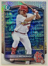 2025 Bowman Chrome JJ Wetherholt 1st Mojo Refractor #BCP-22