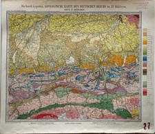 Lepsius: Geologische Karte des Deutschen Reichs, Sect.27: München