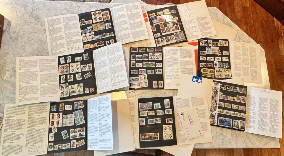 United States Postal Service Commemorative Stamp Mint Sets 1971-1992 - 22 albums - Image 2 of 4