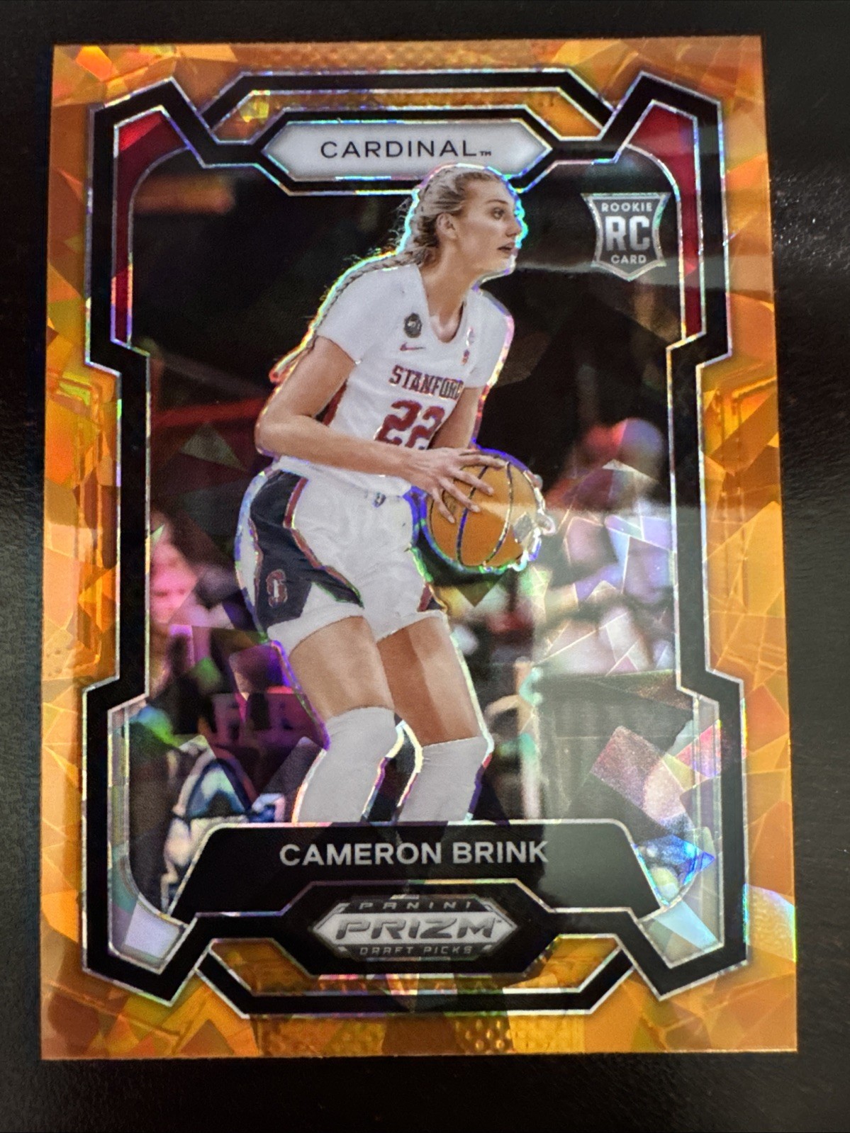 2024 Prizm Draft Picks Orange Cracked Ice CAMERON BRINK Stanford!! #89