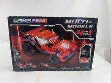 Laser Pegs Multi-Models 4 in 1 Red Racer Led Lights 185 Pcs