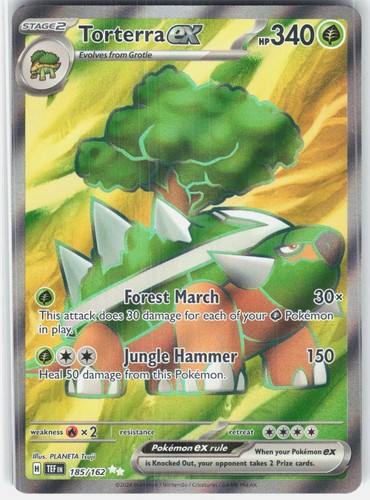 Torterra ex 185/162 Ultra Rare Temporal Forces Pokemon Holo Near Mint