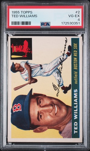 1955 TOPPS #2 TED WILLIAMS PSA 4