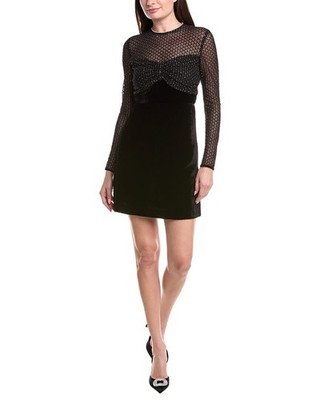 Sandro Velvet Mini Dress Women's