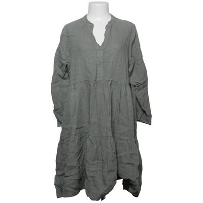 ESViViD, Kleid, Größe: L, Grün, Leinen, Einfarbig, Damen #Fnt