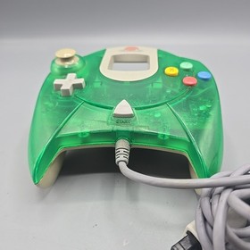 OEM Sega Dreamcast Clear Green Controller HKT-7700 Authentic Tested