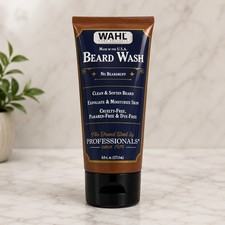 WAHL Beard Wash, Made In The U.S.A., Clean, Soften , Exfoliate. Moisturizer 6oz