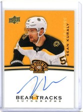 2023-24 Upper Deck Boston Bruins Centennial Bear Tracks - Sean Kuraly AUTO