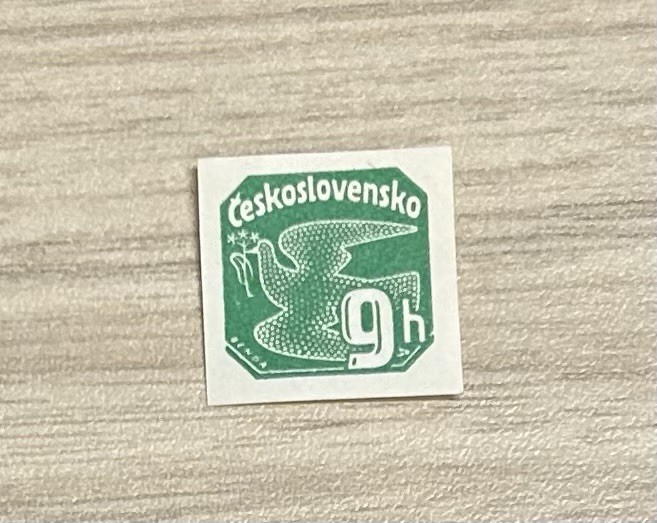 **Unused?? Stamp** 1939 Czechoslvakia "Ceskoslovensko" 9h Postage Courier Dove