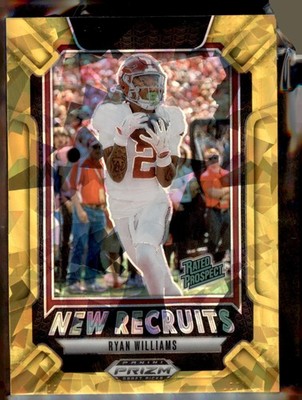 2025 Panini Prizm Draft Picks #23 Ryan Williams New Recruits Gold Ice
