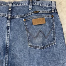 Wrangler Jeans Cowboy Boot Cut 13MWZGK Denim Blue Men’s 38x33 Western Rodeo