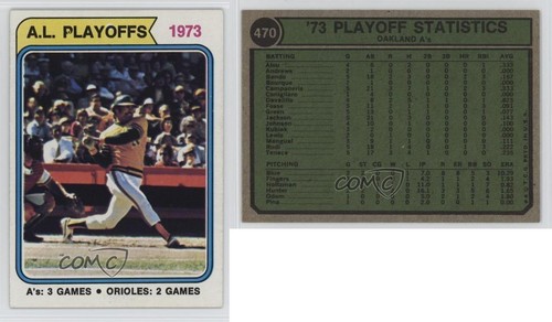 1974 Topps AL Playoffs Reggie Jackson #470 HOF 6u6 | eBay
