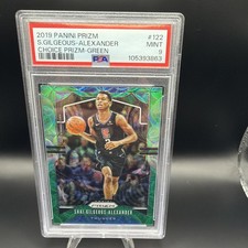 2019 PANINI PRIZM CHOICE PRIZM-GREEN #122 SHAI GILGEOUS-ALEXANDER 2/8 PSA 9