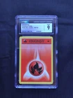 Pokemon Cards: Base Set 1st Edition Common: Fire Energy 98/102 CGC 9